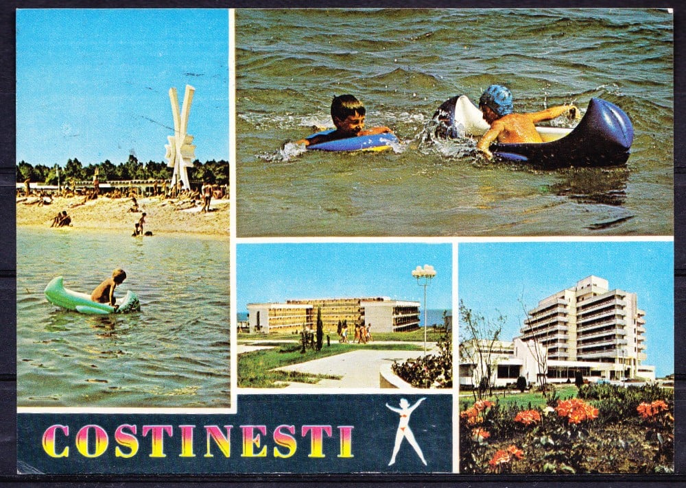 Fotografie: Ilustrată „Costinești — vederi”, 1987, circulată