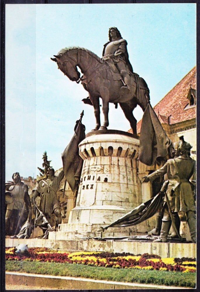 Fotografie: Ilustrată „Cluj-Napoca — Statuia lui Matei Corvin”, necirculată