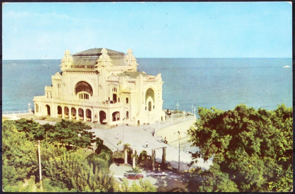 Fotografie: Ilustrată „Constanța — Cazinoul”, 1962, circulată