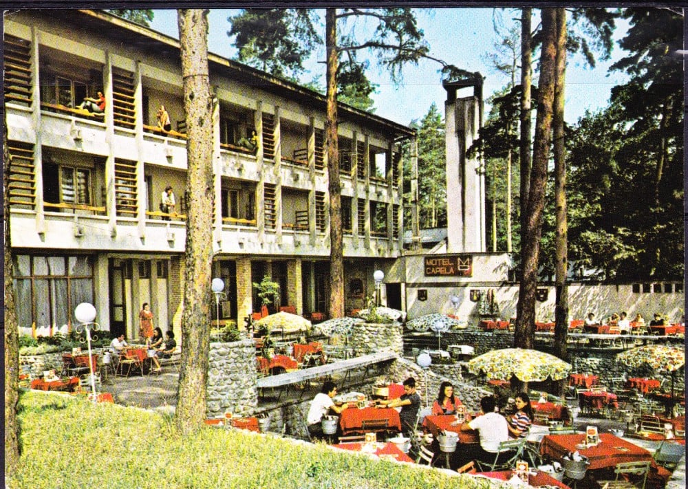 Fotografie: Ilustrată „Râmnicu Vâlcea — Motel Capela”, 1978, circulată