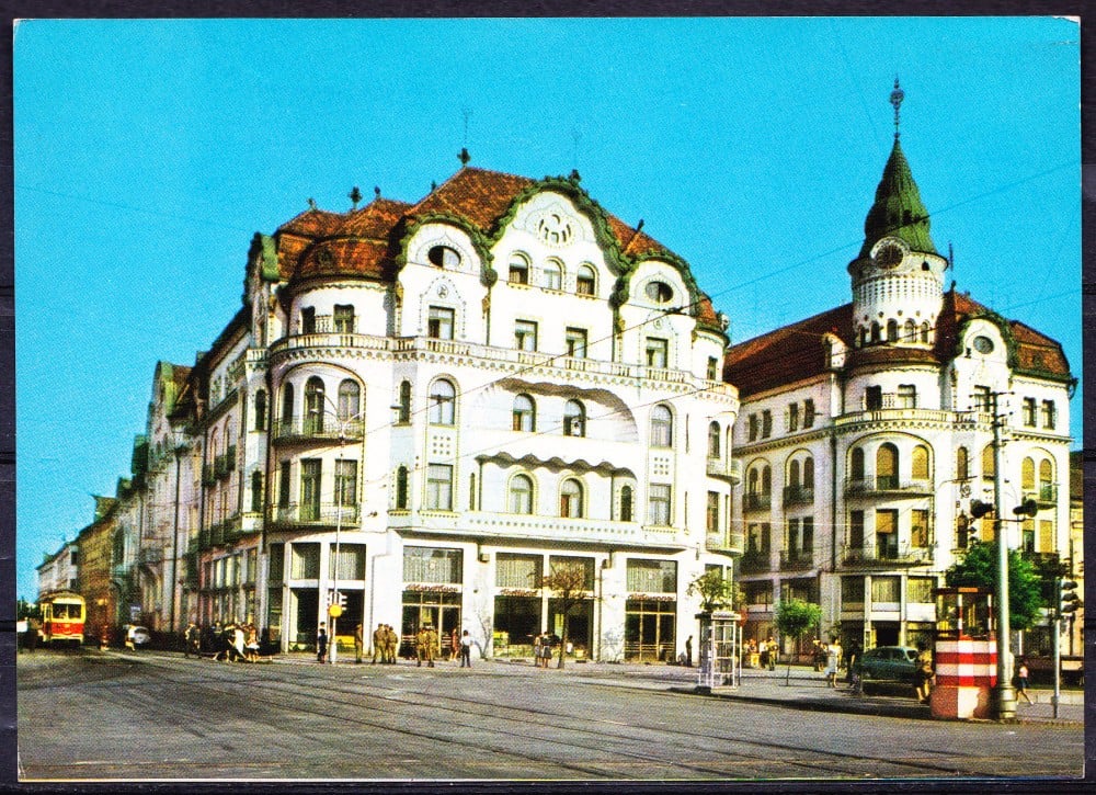 Fotografie: Ilustrată „Oradea — Palatul Vulturul Negru”, necirculată