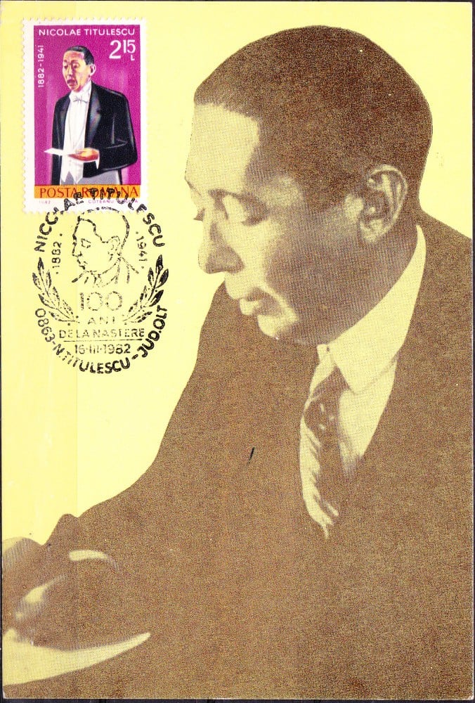 Fotografie: Maximă „100 de ani de la nașterea lui Nicolae Titulescu”, 1982, necirculată