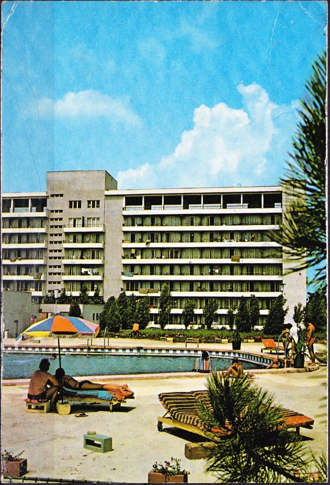 Fotografie: Ilustrată „Eforie Sud — Hotel Flamingo”, 1984, circulată