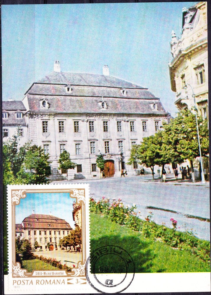 Fotografie: Maximă „Sibiu — Muzeul Brukenthal”, 1970, necirculată