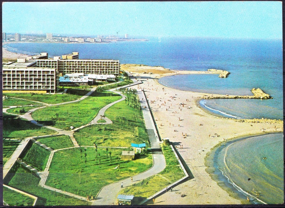 Fotografie: Ilustrată „Mangalia Nord-Saturn — plaja”, 1974, necirculată