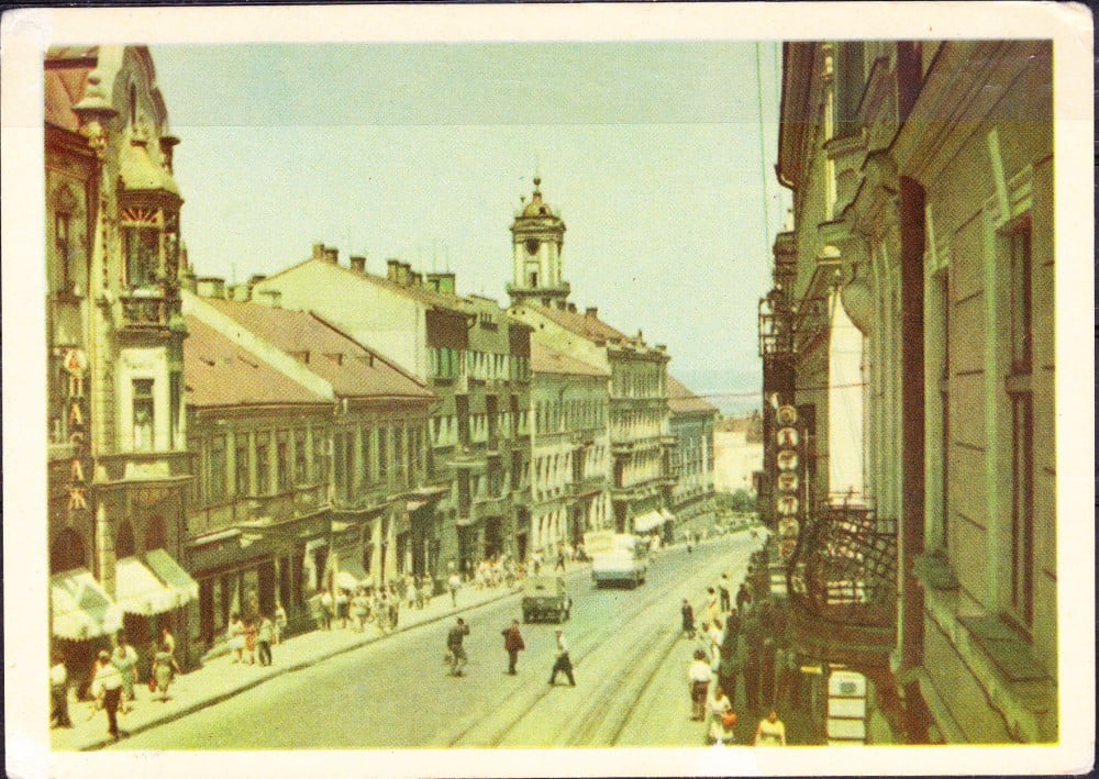 Fotografie: Carte poștală „Cernăuți — Strada Lenin”, necirculată