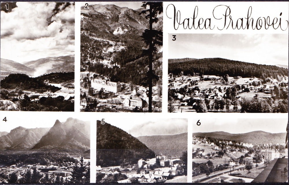 Fotografie: Ilustrată-colaj Valea Prahovei, 1967, circulată
