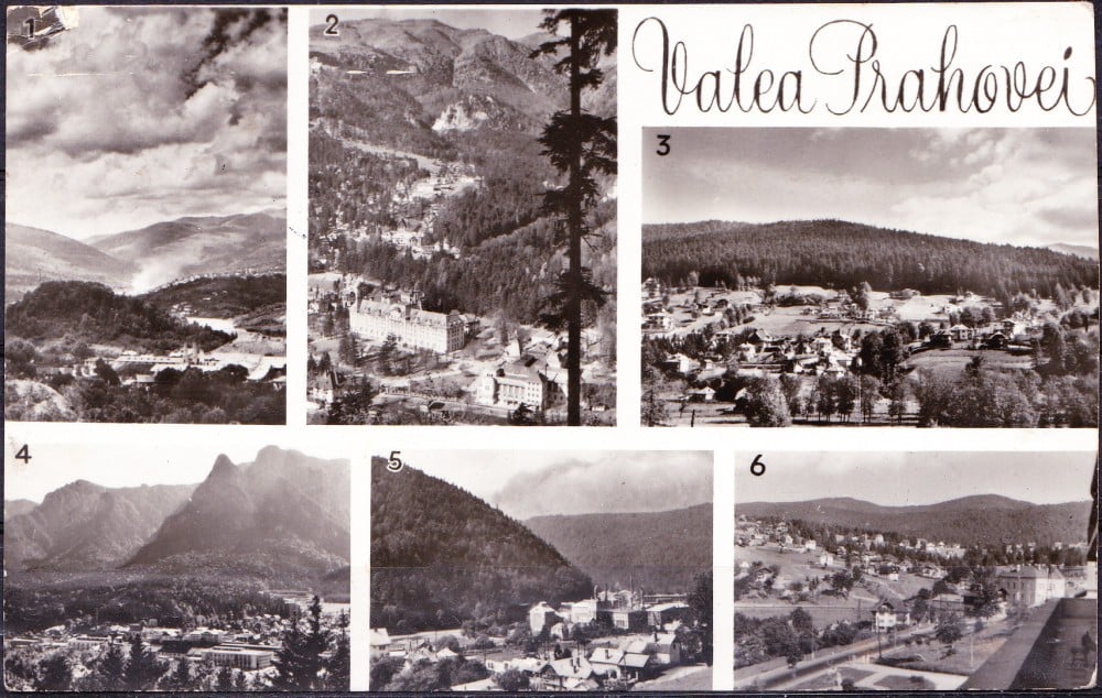 Fotografie: Ilustrată-colaj Valea Prahovei, 1967, circulată (II)