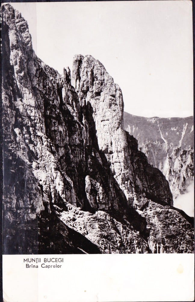 Fotografie: Ilustrată „Munții Bucegi — Brâna Caprelor”, necirculată