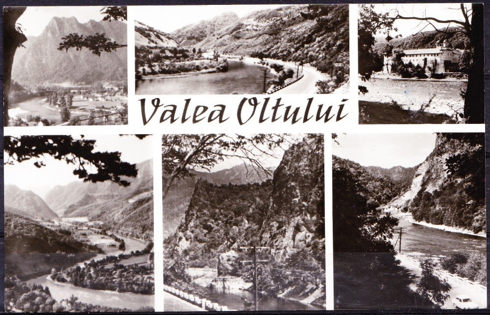 Fotografie: Ilustrată-colaj Valea Oltului, 1967, circulată