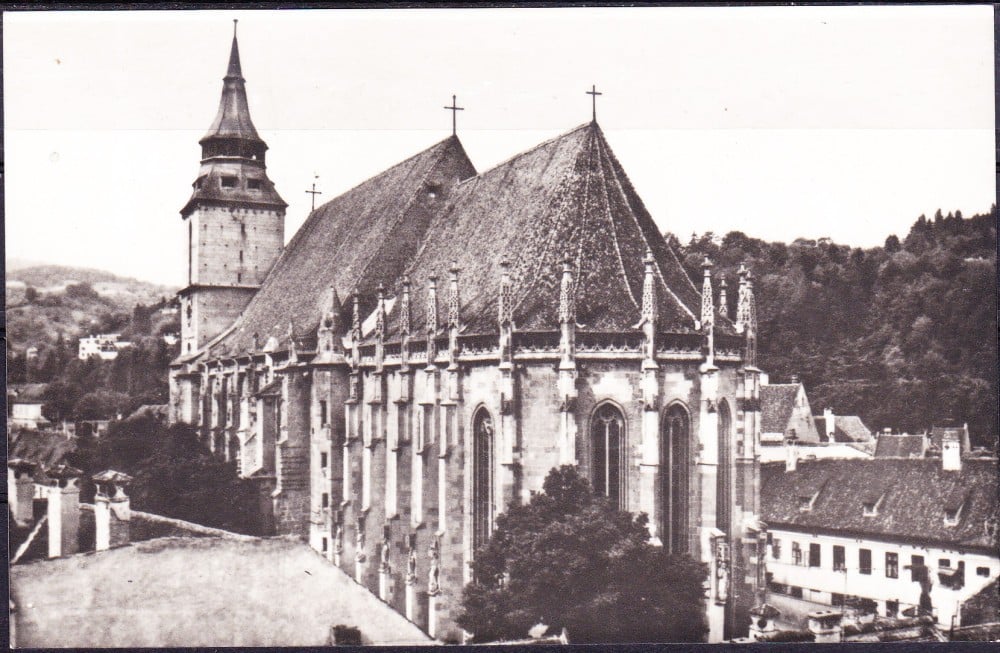 Fotografie: Ilustrată „Brașov — Biserica Neagră (sec. XIV–XV)”, necirculată