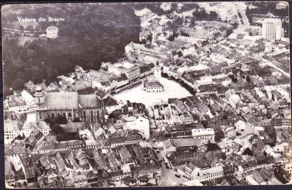 Fotografie: Ilustrată „Vedere din Brașov”, 1963, circulată
