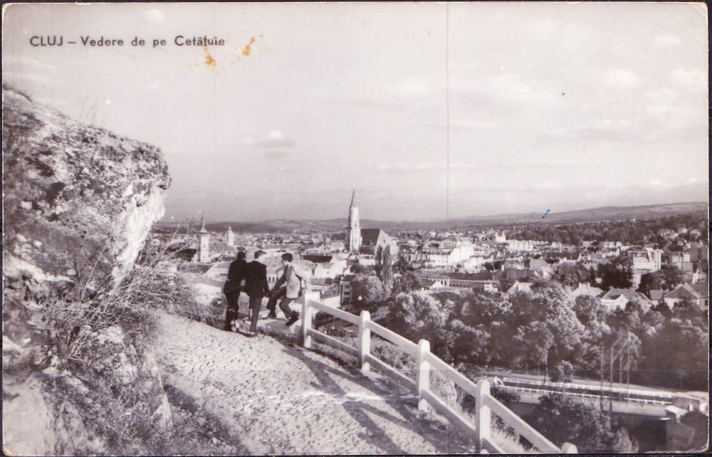 Fotografie: Ilustrată „Cluj — vedere de pe Cetățuie”, circulată