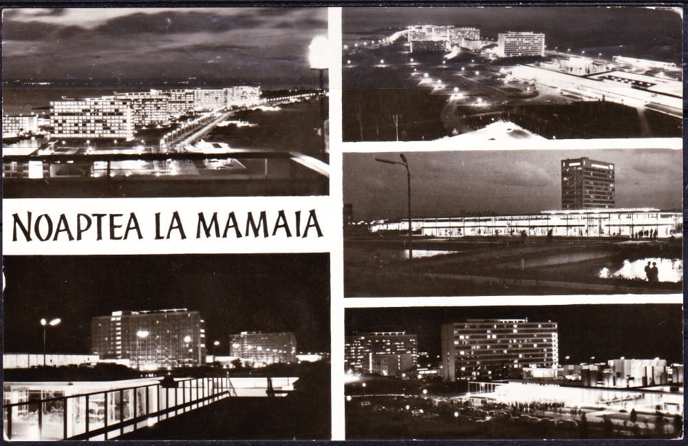 Fotografie: Ilustrată „Noaptea la Mamaia”, 1969, circulată