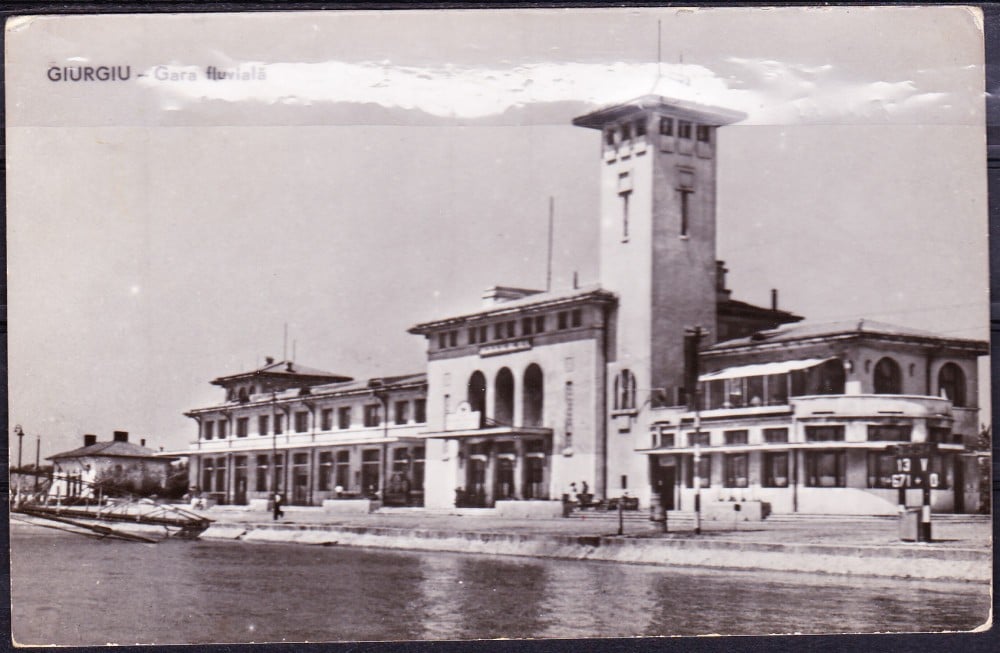 Fotografie: Ilustrată „Giurgiu — Gara fluvială”, necirculată