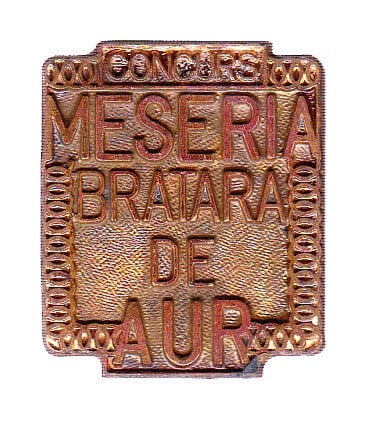 Fotografie: Insignă „Meseria, brățară de aur”