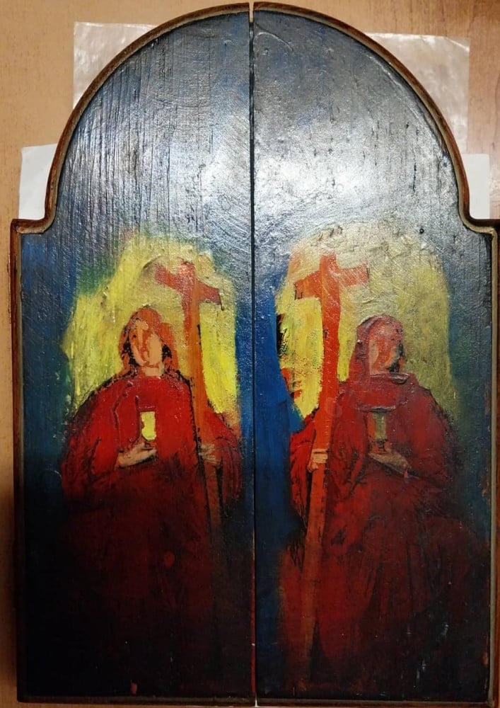 Fotografie: Icoană-triptic pictată pe lemn, Ștefan Popa Popa's