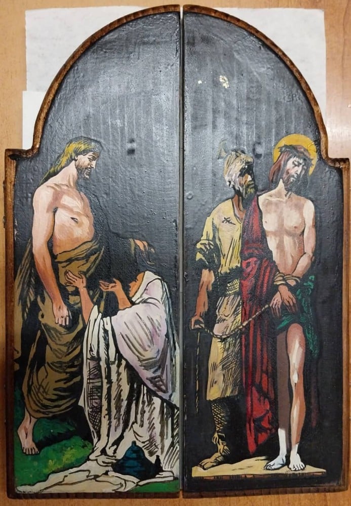 Icoană-triptic pictată pe lemn, Ștefan Popa Popa's (II)