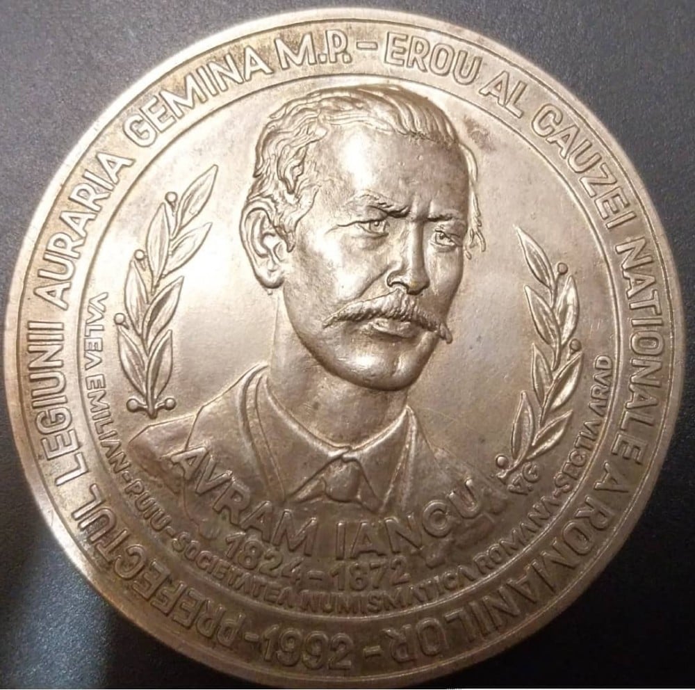 Fotografie: Medalia „Avram Iancu — 120 de ani de la moarte”, 1992