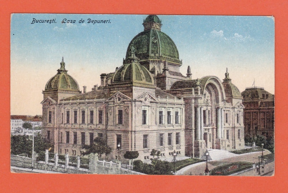 Fotografie: Ilustrată „Casa de Depuneri, București”, necirculată