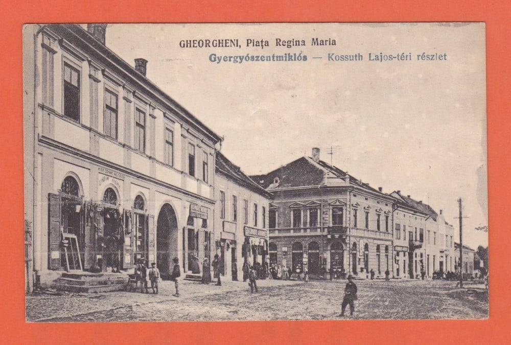 Fotografie: Ilustrată „Gheorgheni — Piața Regina Maria”, animată, necirculată