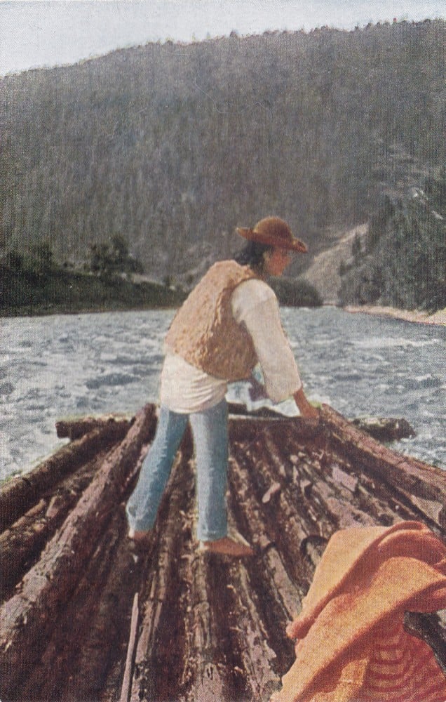 Fotografie: Ilustrată cu plutași, necirculată (II)