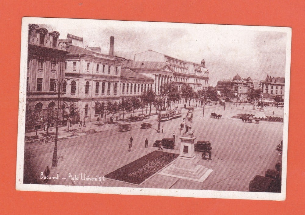 Fotografie: Ilustrată „București — Piața Universității”, necirculată