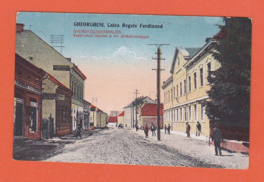 Fotografie: Ilustrată „Gheorgheni — Calea Regele Ferdinand”, animată, necirculată