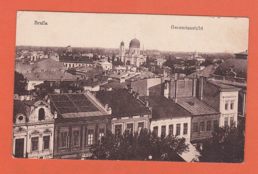 Fotografie: Ilustrată „Brăila — Gesamtansicht (vedere generală)”, necirculată