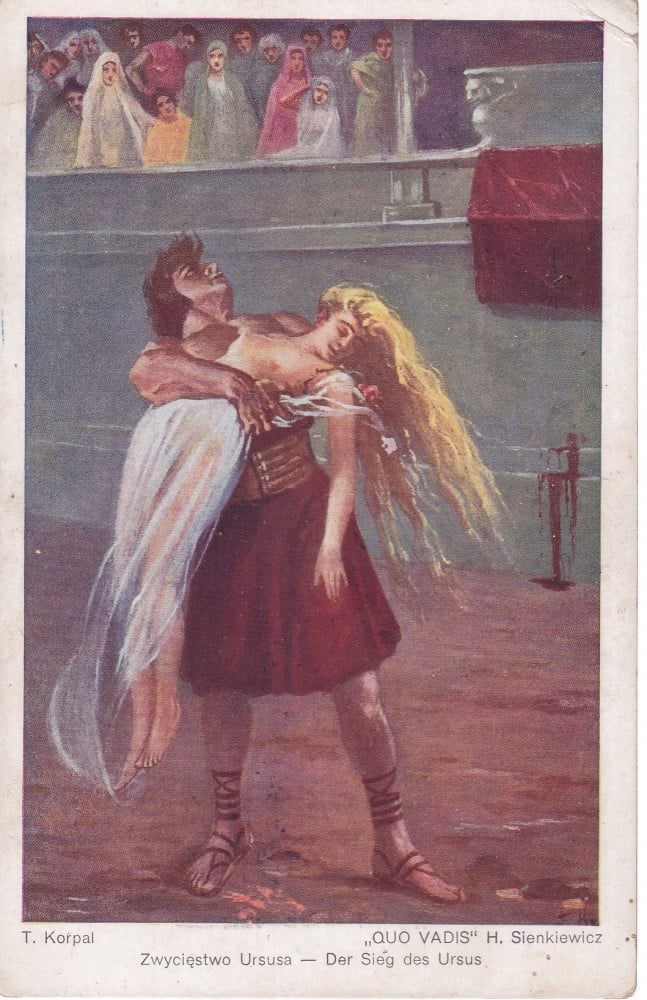 Fotografie: Ilustrată „Quo Vadis” de H. Sienkiewicz, ilustrație Korpal, Polonia, necirculată (III)