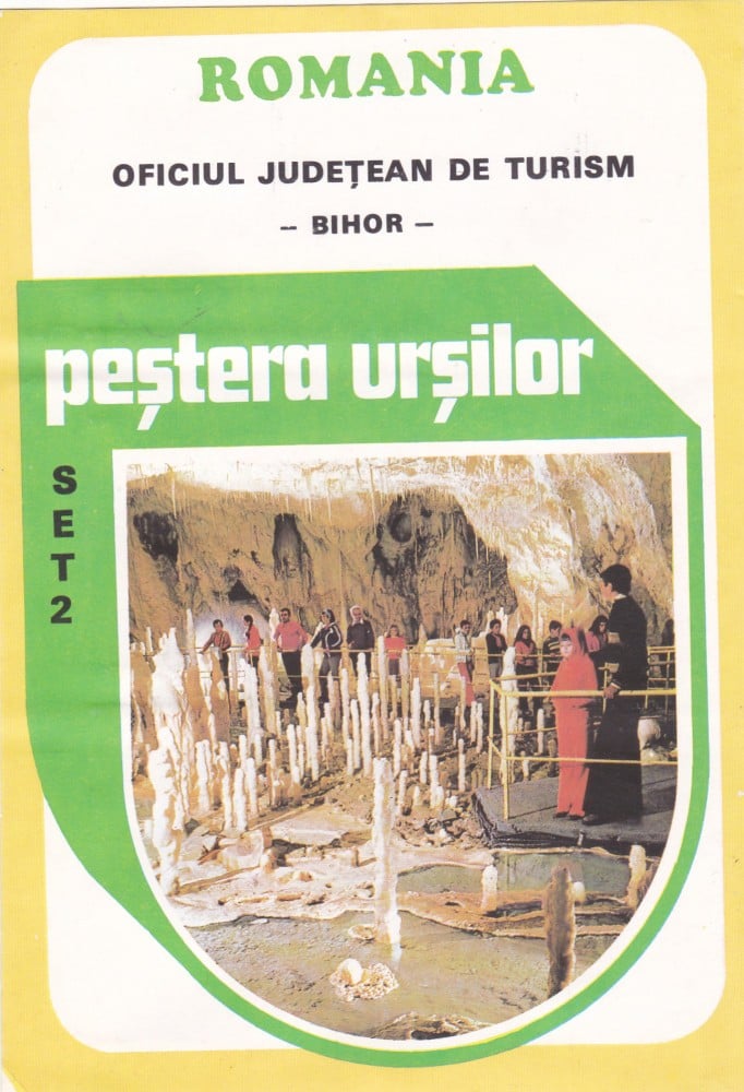 Fotografie: Set de 6 diapozitive „Peștera Urșilor” (setul 2), O.J.T. Bihor, anii '80