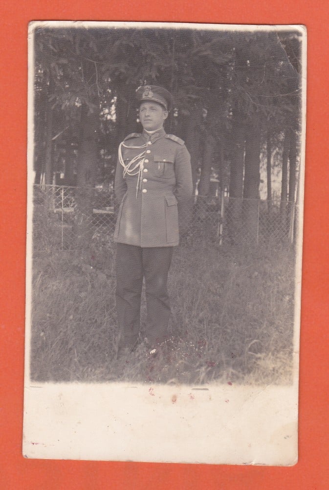 Fotografie: Fotografie — comandantul de jandarmi din Putna, Bucovina, 1933