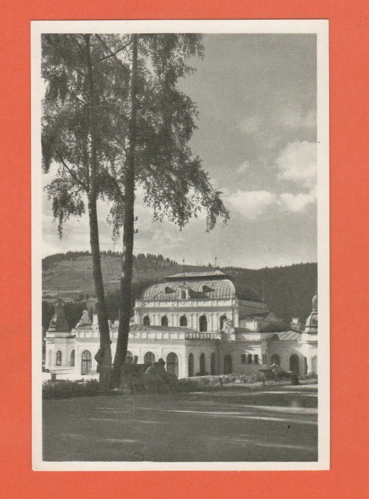 Fotografie: Vedere „Vatra Dornei — Sanatoriul balnear”, sepia verde, necirculată