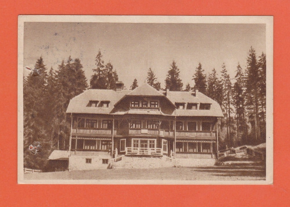 Fotografie: Vedere „Câmpulung Moldovenesc — Cabana Deia”, circulată, sepia