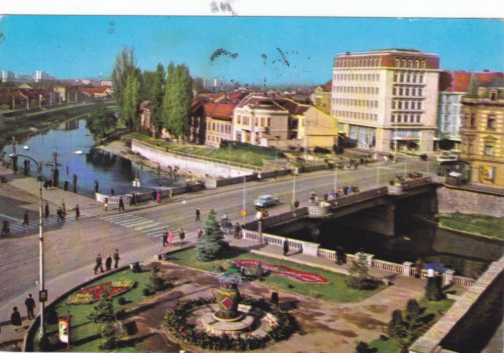 Fotografie: Ilustrată „Oradea — Pod peste Crișul Repede”, circulată
