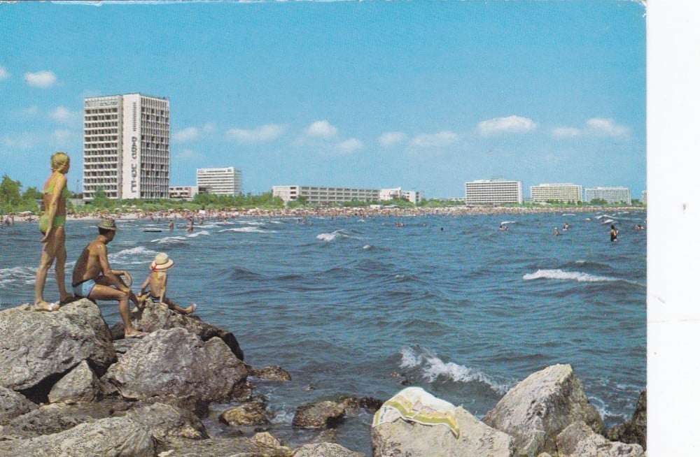 Fotografie: Ilustrată „Mamaia — plaja”, circulată