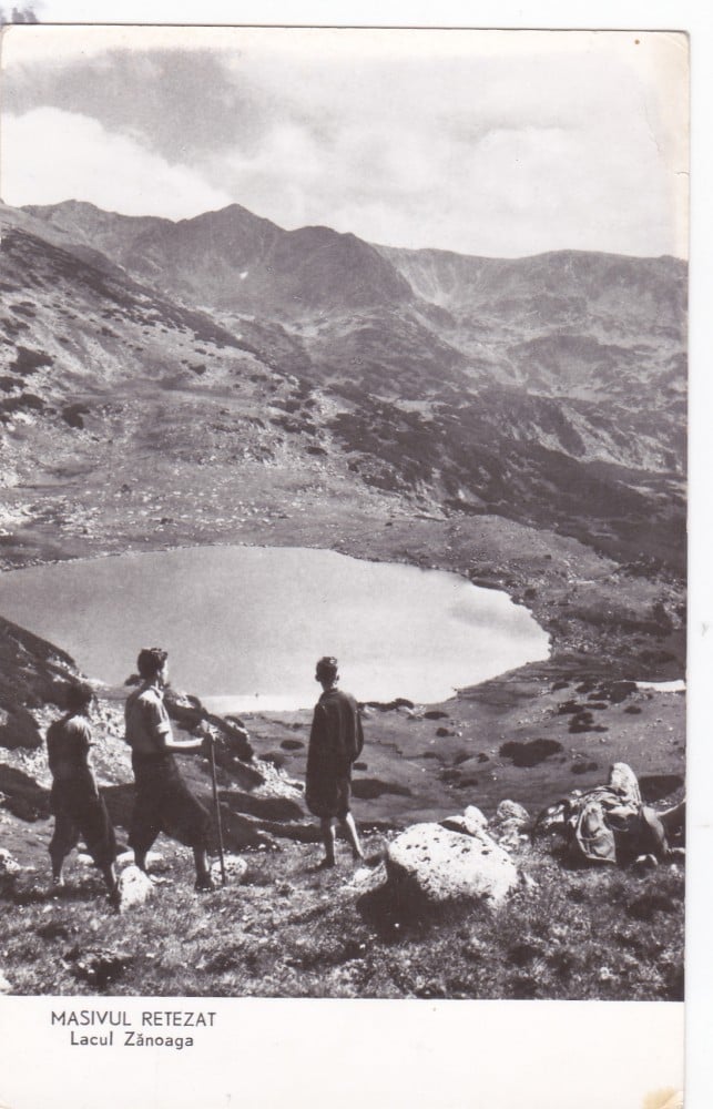 Fotografie: Ilustrată „Masivul Retezat — Lacul Zănoaga”, 1960