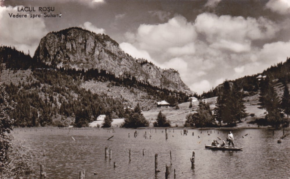 Fotografie: Ilustrată „Lacul Roșu — vedere spre Suhardul”, 1961