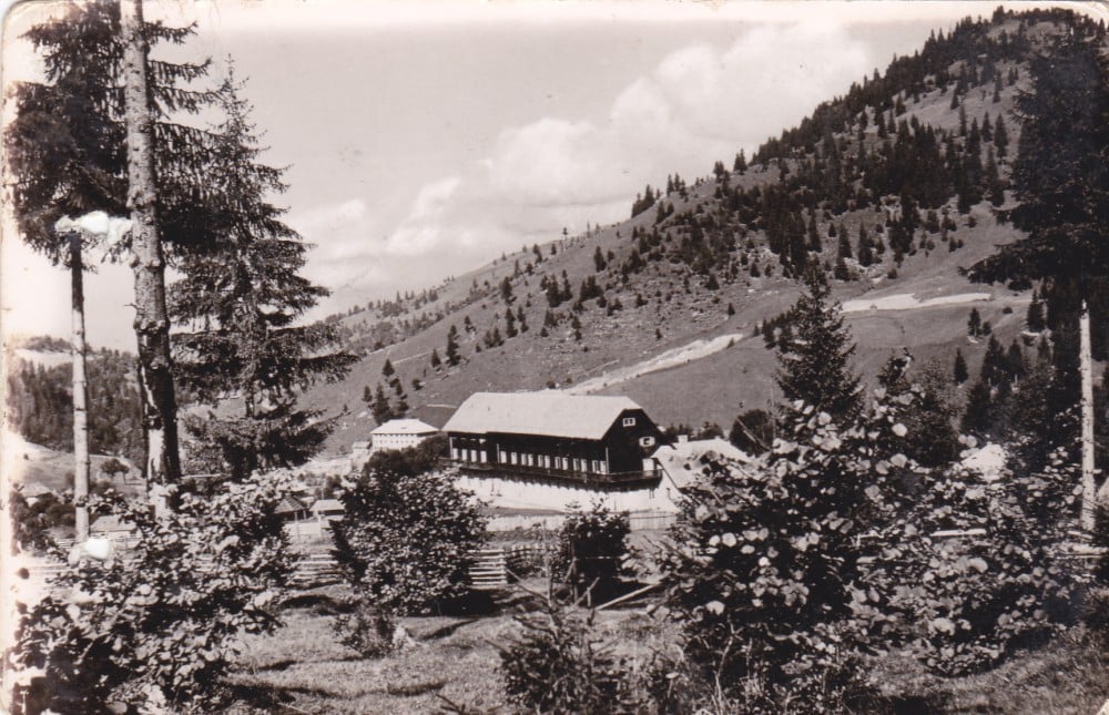 Fotografie: Ilustrată „Munții Rodnei — Complexul turistic Borșa”, 1957