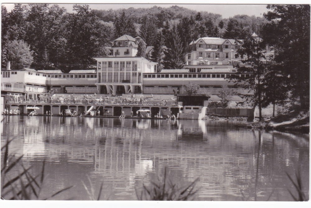 Fotografie: Ilustrată „Sovata — Lacul Ursu”, 1964