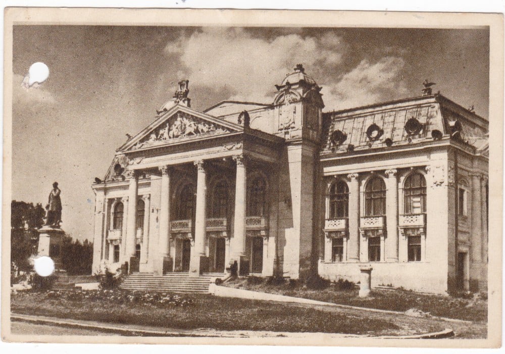 Fotografie: Ilustrată „Iași — Teatrul Național”, 1953
