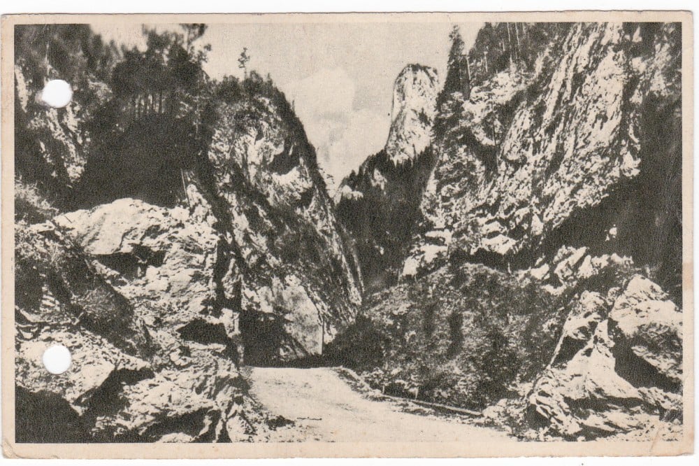 Fotografie: Ilustrată „Drumul în Cheile Bicazului”, 1956