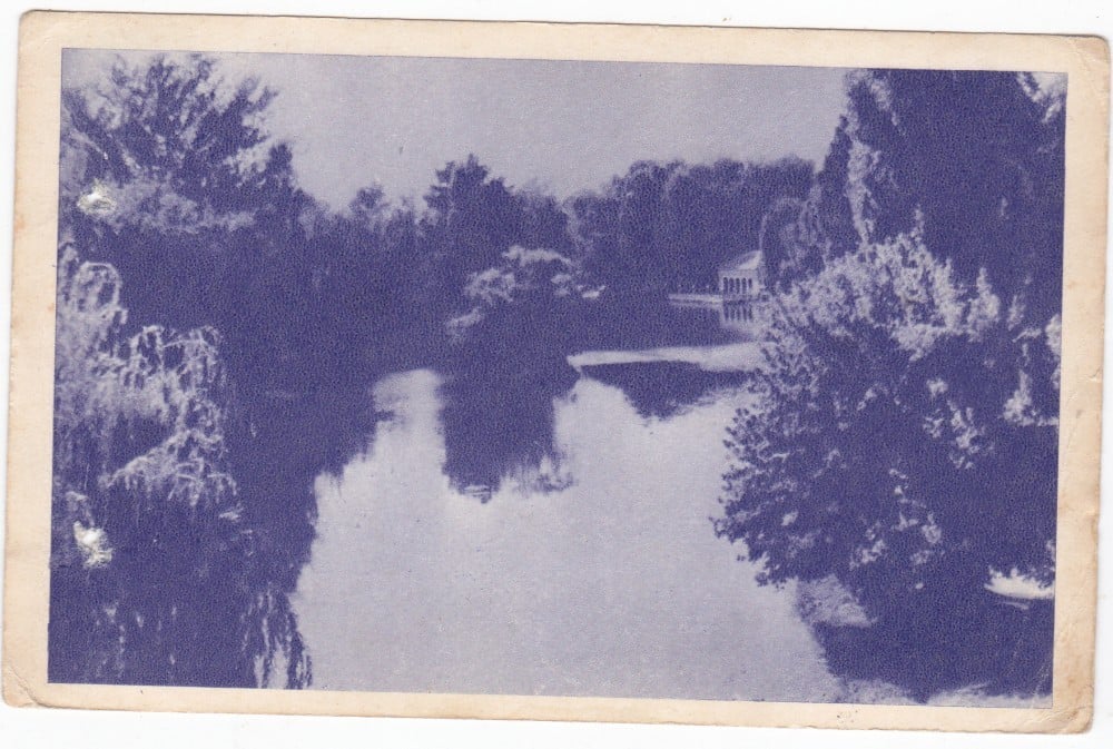 Fotografie: Ilustrată „Lacul din Parcul Poporului — Craiova”, 1956