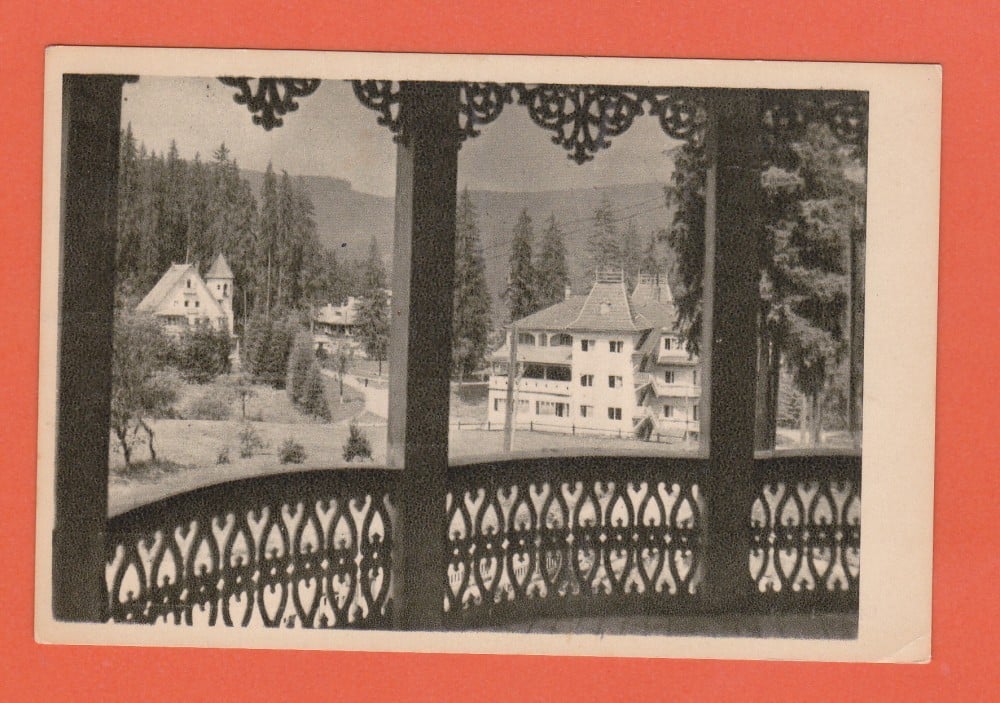 Fotografie: Carte poștală „Borsec — case de odihnă”, 1957, scrisă, necirculată
