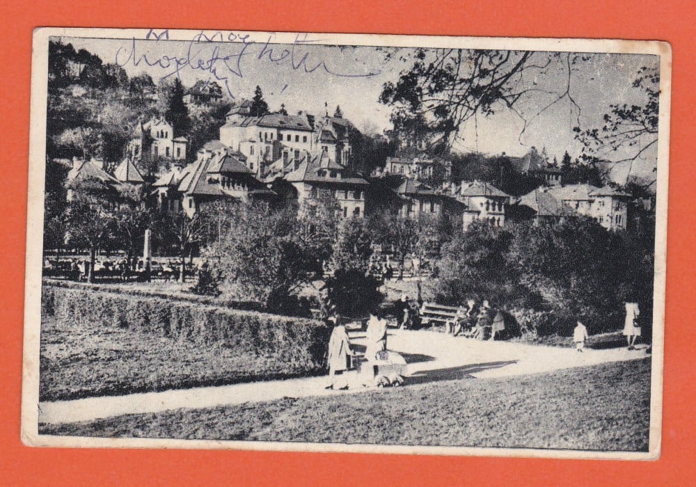 Fotografie: Carte poștală „Brașov — Parcul public”, 1949, circulată