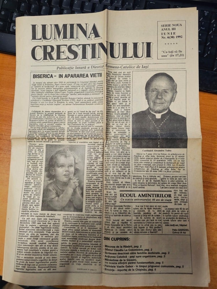 Fotografie: Ziarul „Lumina creștinului”, nr. 6, 1992, 1992