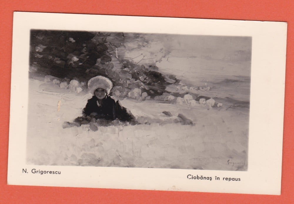 Fotografie: Ilustrată N. Grigorescu — „Ciobănaș în repaus”