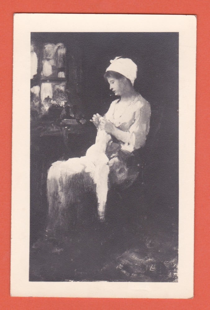 Fotografie: Ilustrată N. Grigorescu — „Lucrând”