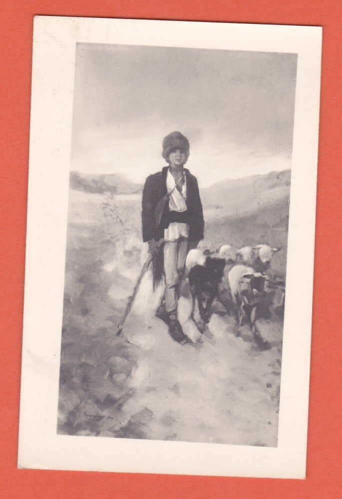 Fotografie: Ilustrată N. Grigorescu — „Coborând cu turma”
