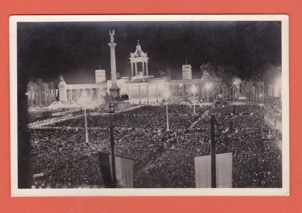 Fotografie: Carte poștală „Budapesta — Congresul Euharistic Internațional 1938”, necirculată